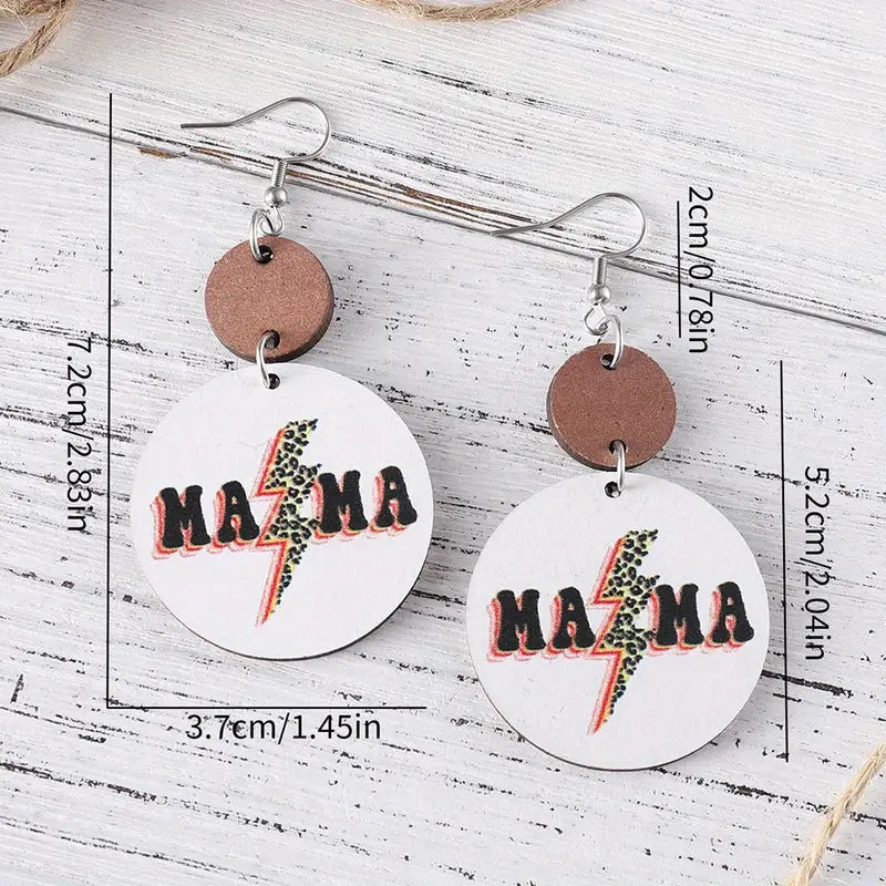 Wooden Mama Earrings