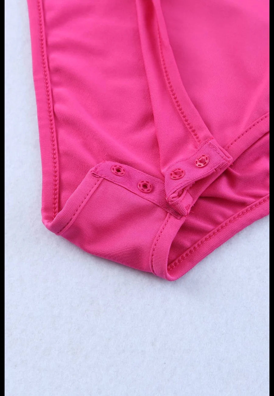 Pink Long Sleeve Body Suit