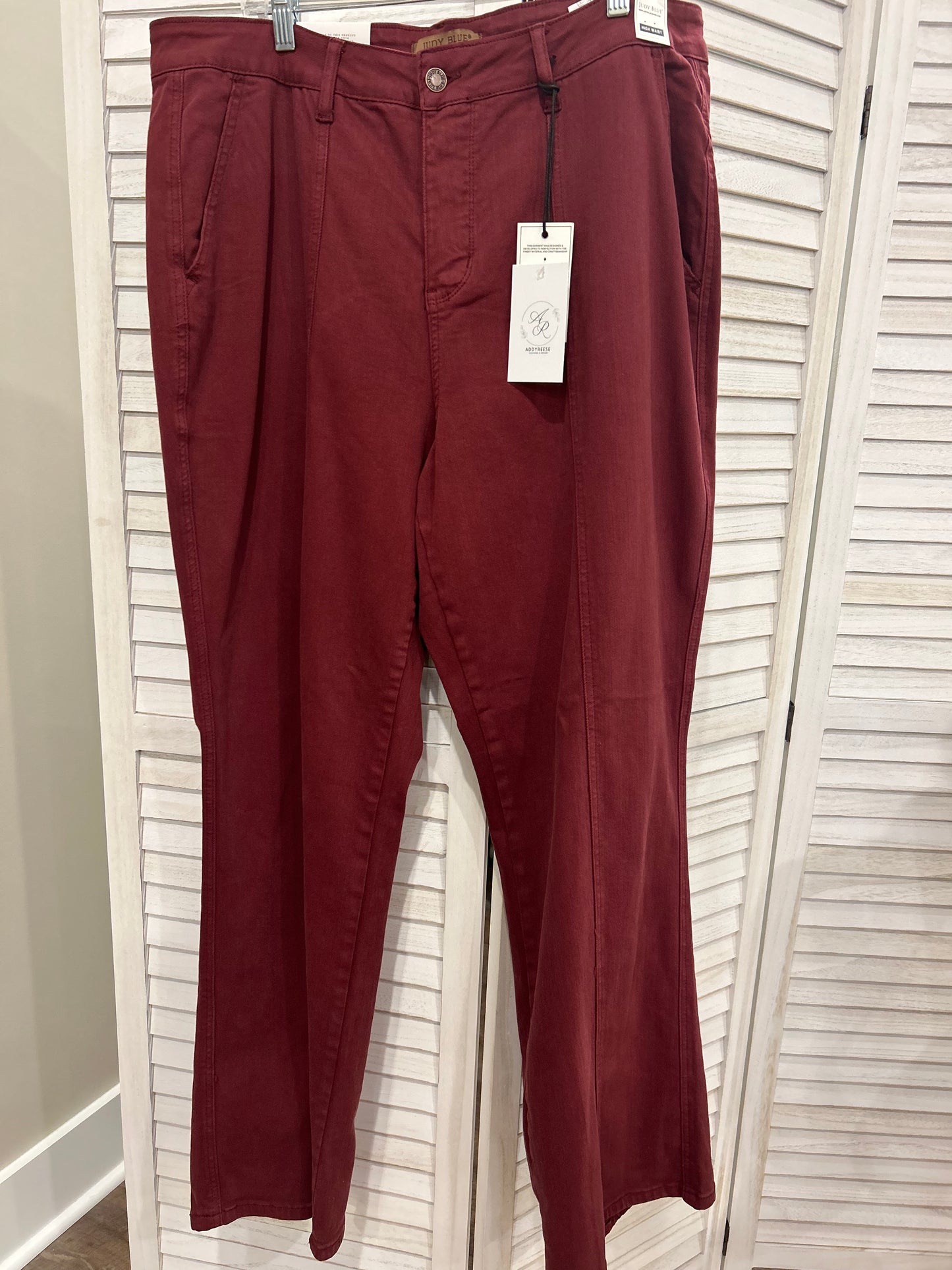 Judy Blue High Waisted Burgundy Jean