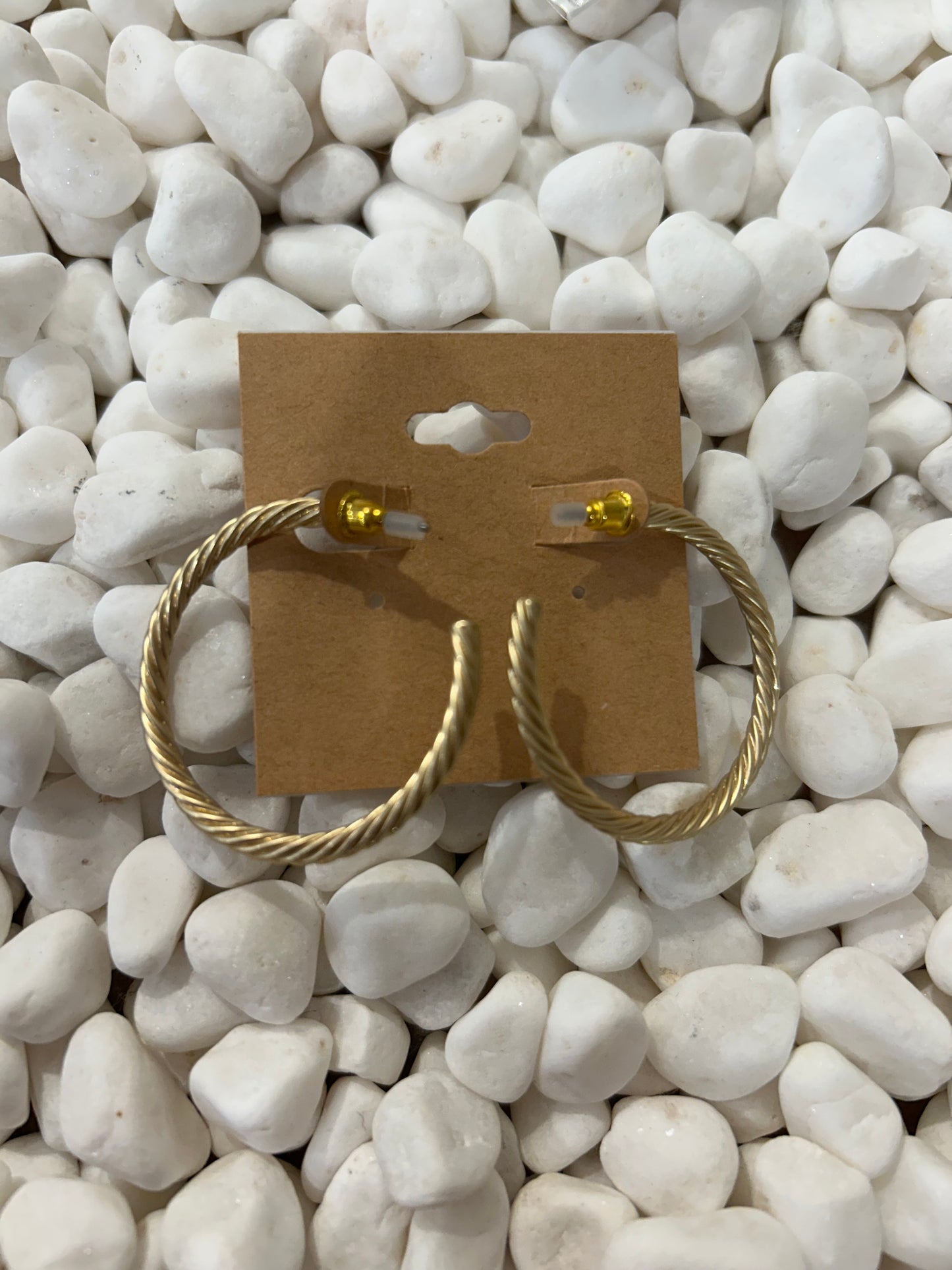 Twisted Gold Earrings