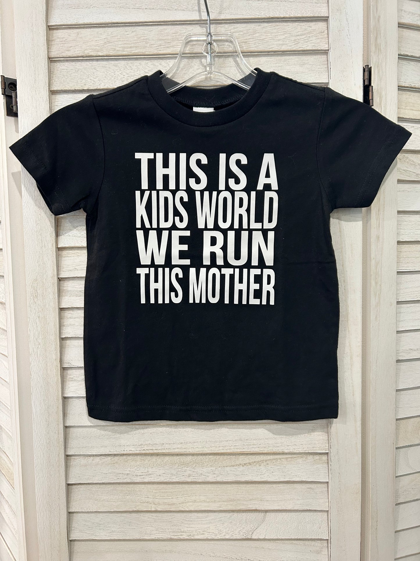 Children's "This is a Kids World" T-Shirt